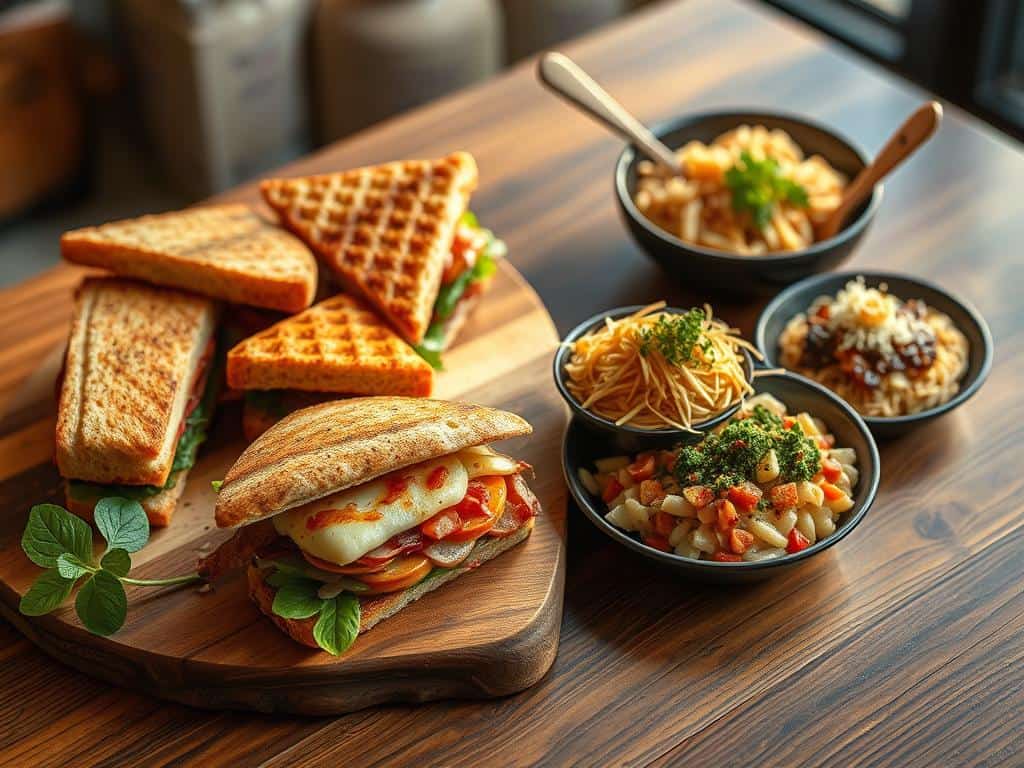 gourmet sandwiches and elevated instant noodles