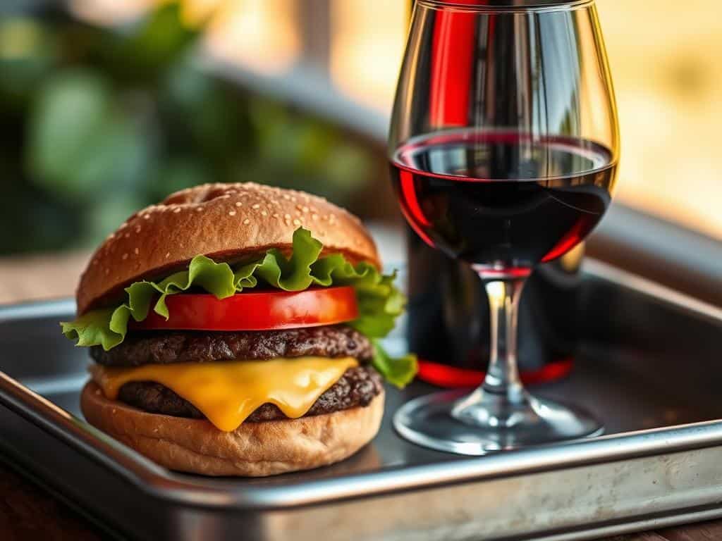 Wine and burgers