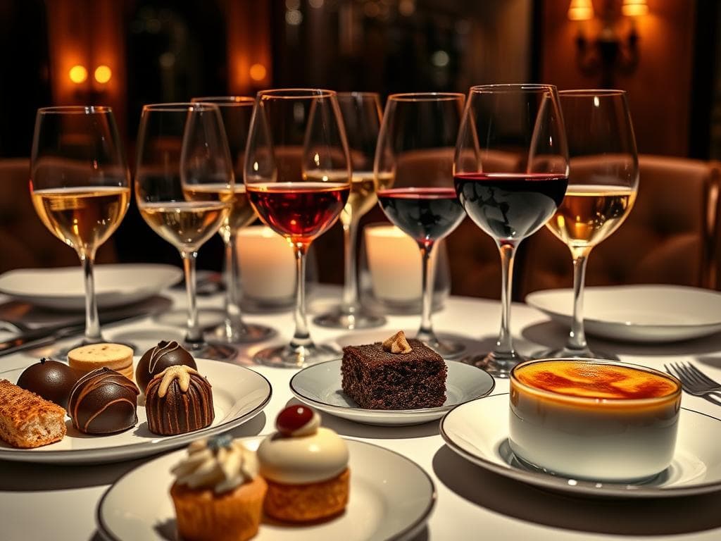 Wine pairing with desserts