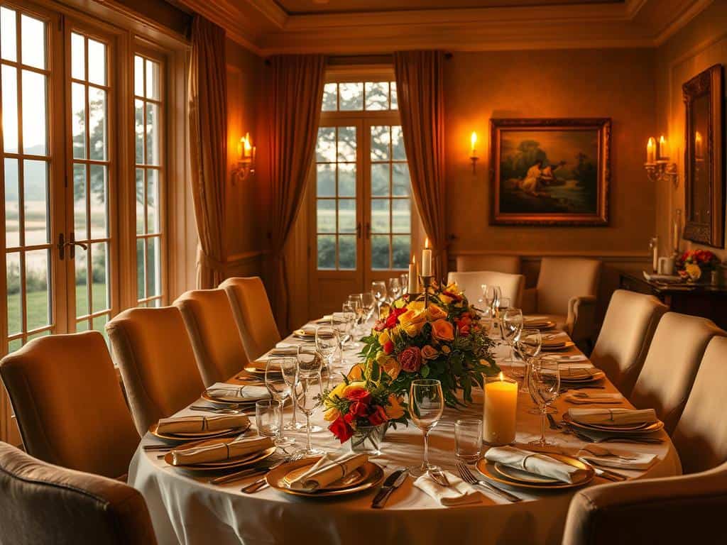 hosting ambiance dinner party