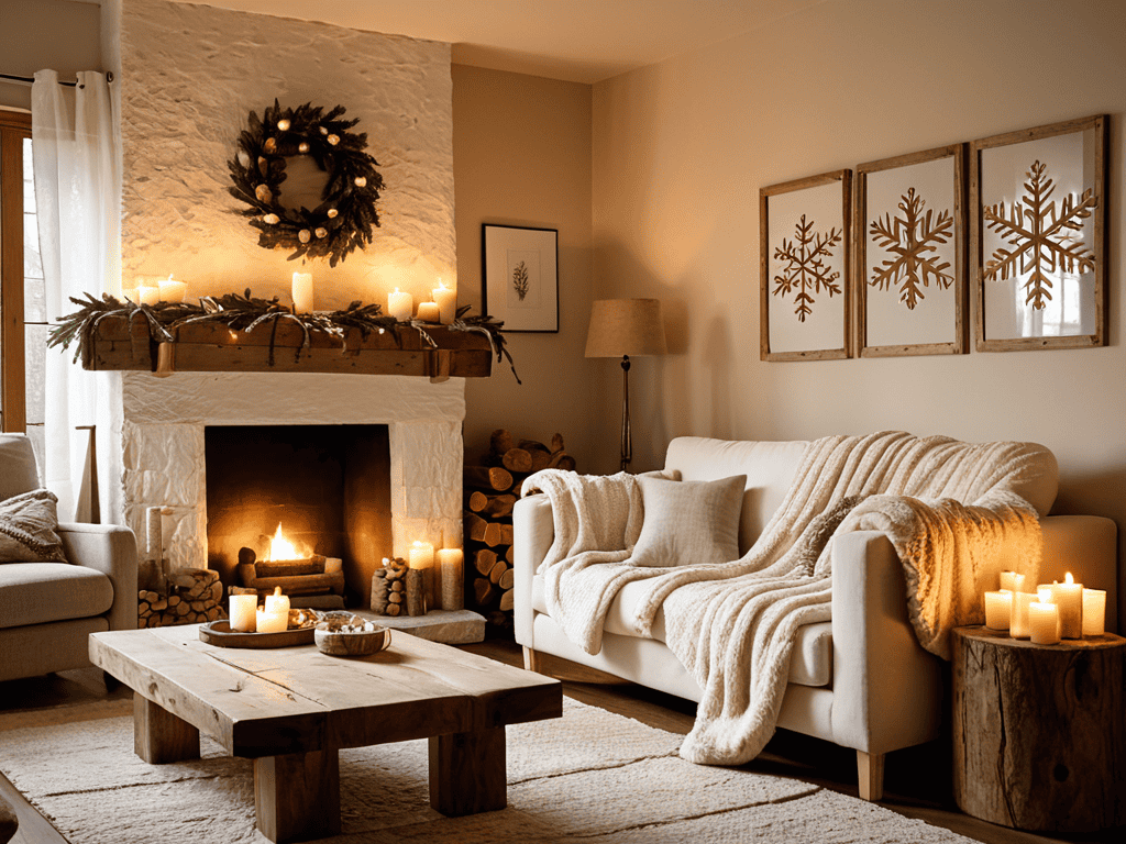 Cozy Hygge lifestyle interior scene