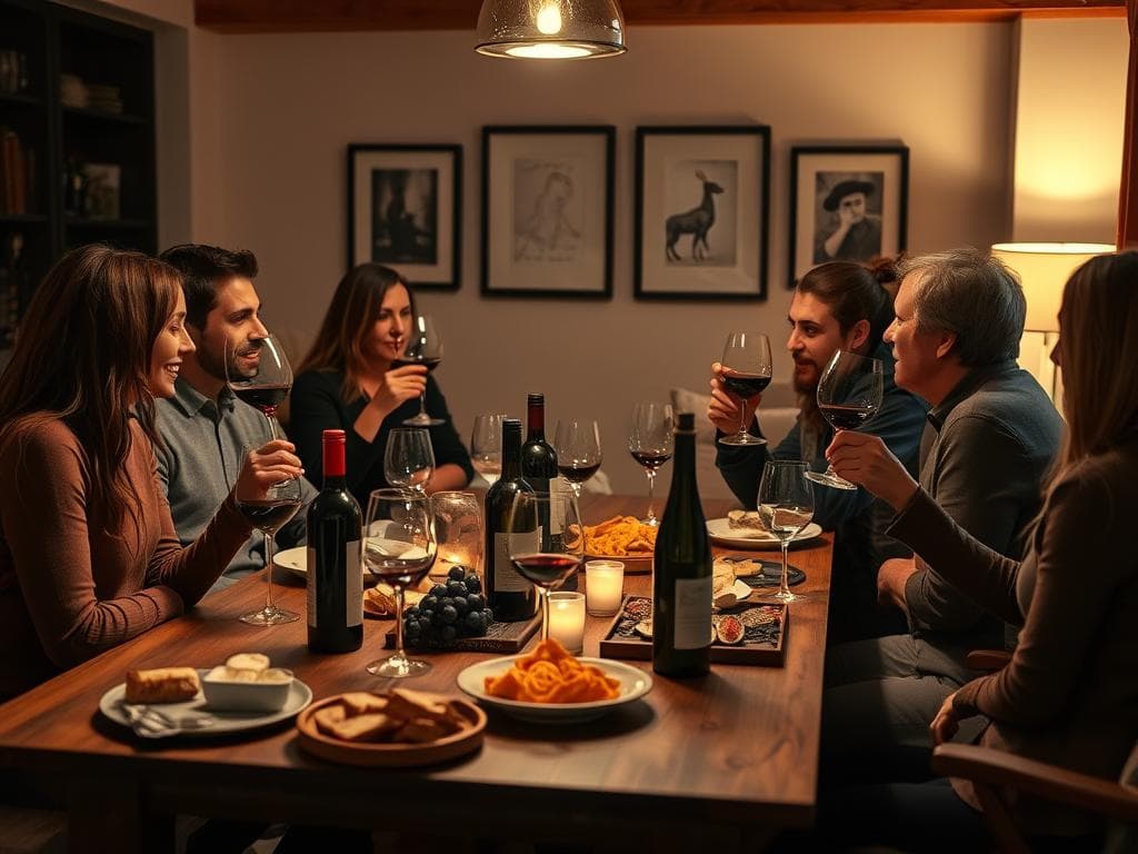 Wine tasting at home