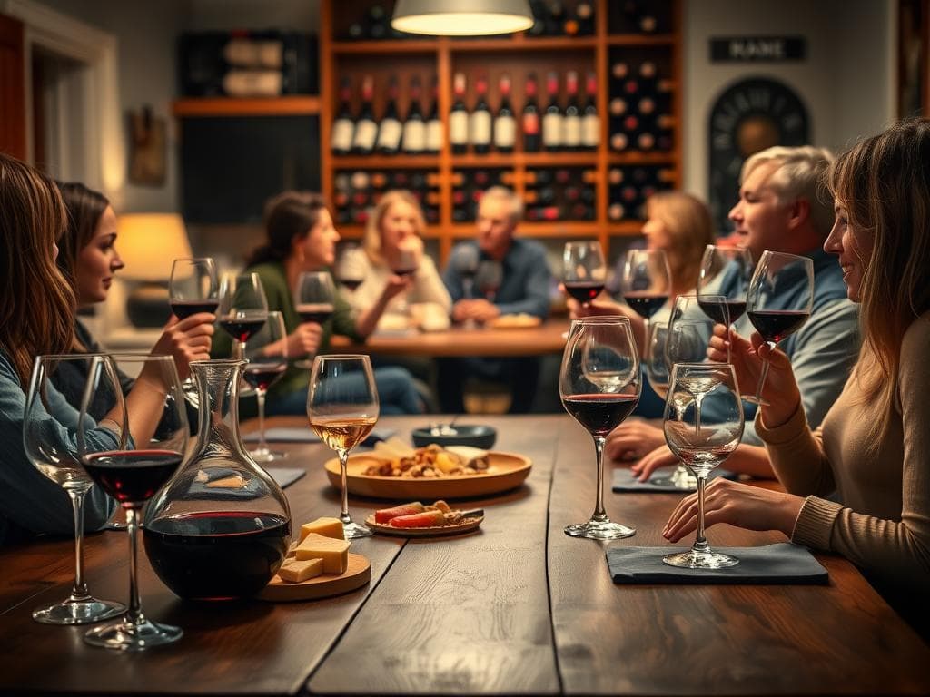 wine tasting at home