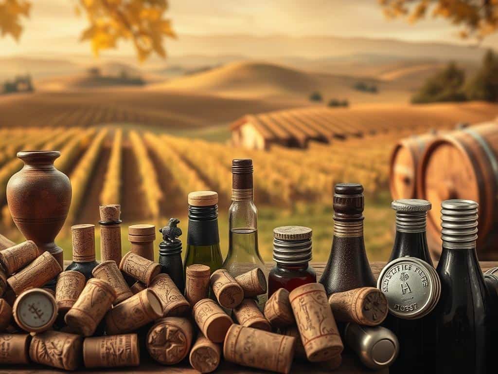 history of wine closures