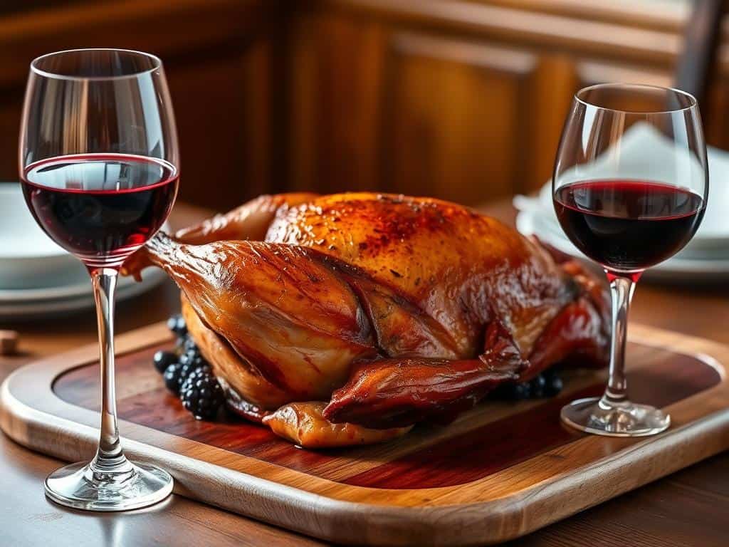 Wine with duck