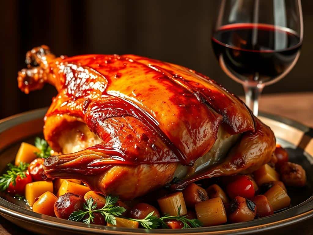 duck's rich flavors