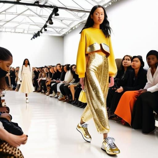 When Sneakers Meet Silks the Runway Revolt
