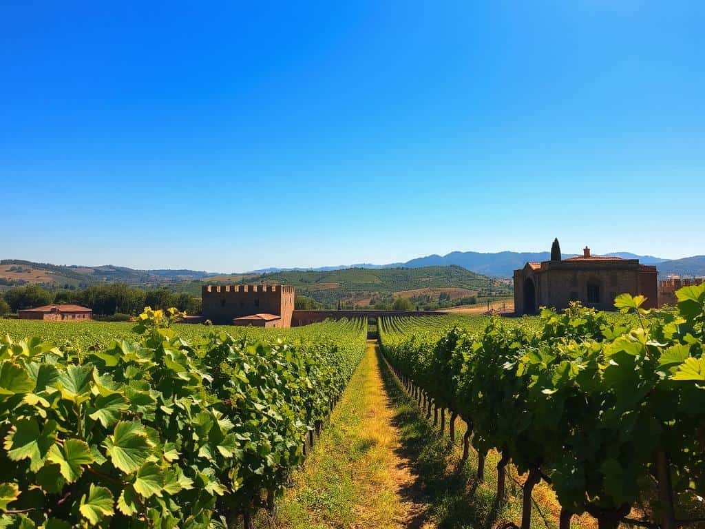Ancient winemaking in historical vineyards