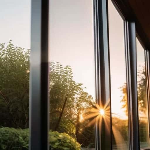 High-performance Passivhaus windows for energy efficiency.