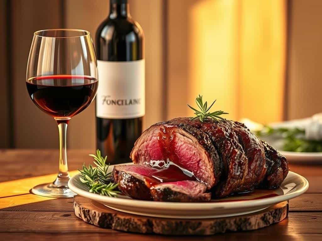 Bordeaux wine pairing with roast beef